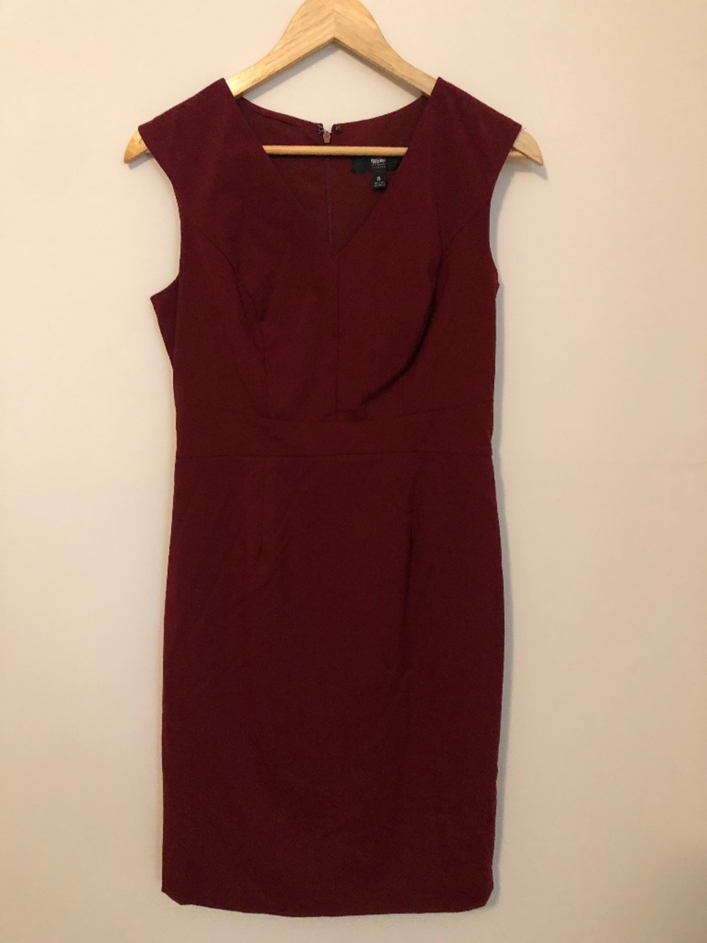 Mossimo Burgundy Cap Sleeve Sheath Cocktail Dress - Size 6 (NWOT)